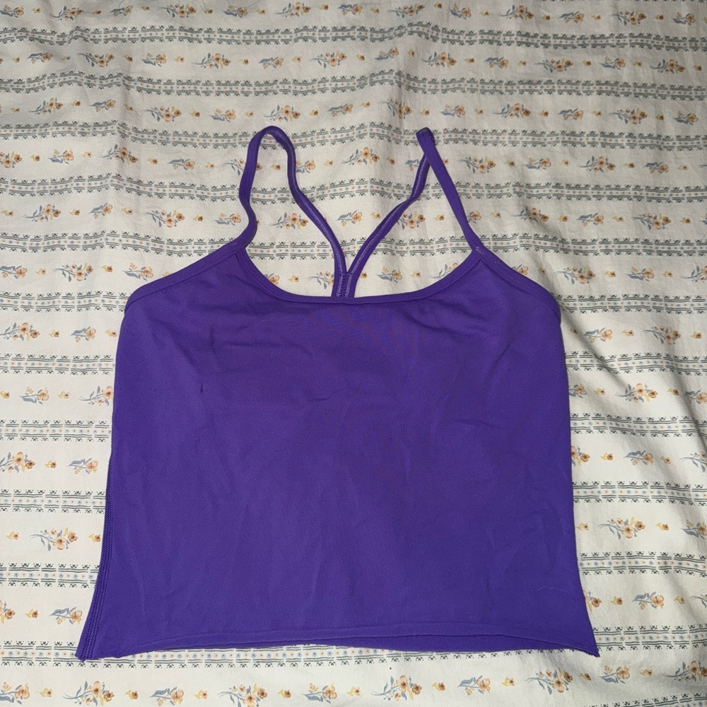 Purple Lululemon Cropped tank